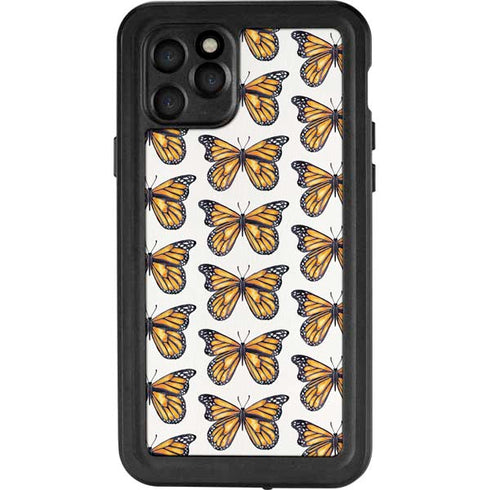 Cat Coq Monarch Butterflies iPhone 11 Pro Waterproof Case