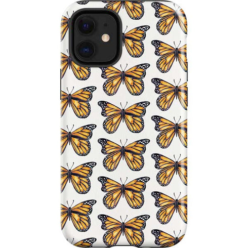 Cat Coq Monarch Butterflies iPhone 12 Mini Impact Case