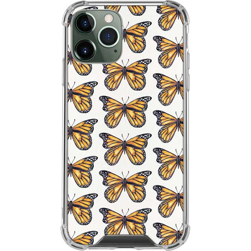 Cat Coq Monarch Butterflies iPhone 12 Pro Clear Case