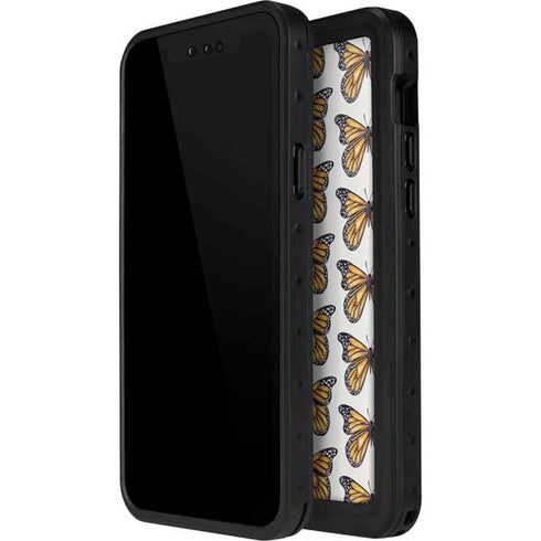 Cat Coq Monarch Butterflies iPhone 12 Pro Waterproof Case