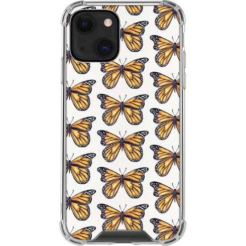 Cat Coq Monarch Butterflies iPhone 13 Mini Clear Case