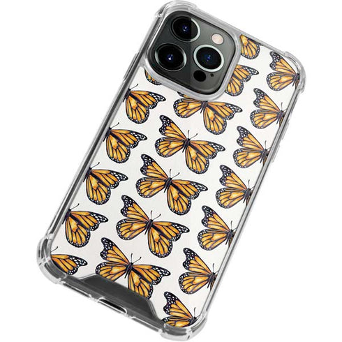 Cat Coq Monarch Butterflies iPhone 13 Pro Clear Case