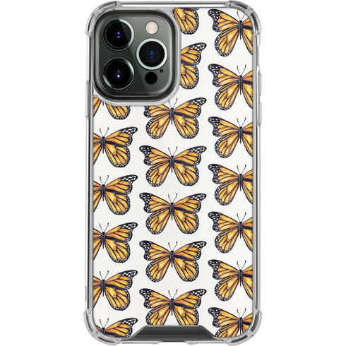 Cat Coq Monarch Butterflies iPhone 13 Pro Max Clear Case