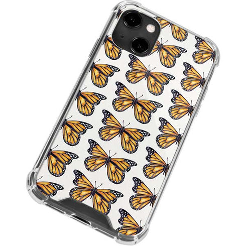 Cat Coq Monarch Butterflies iPhone 14 Clear Case