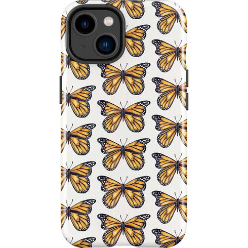 Cat Coq Monarch Butterflies iPhone 14 Plus Impact Case