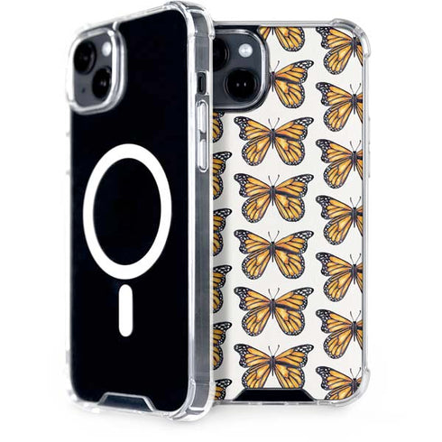 Cat Coq Monarch Butterflies iPhone 14 MagSafe Case