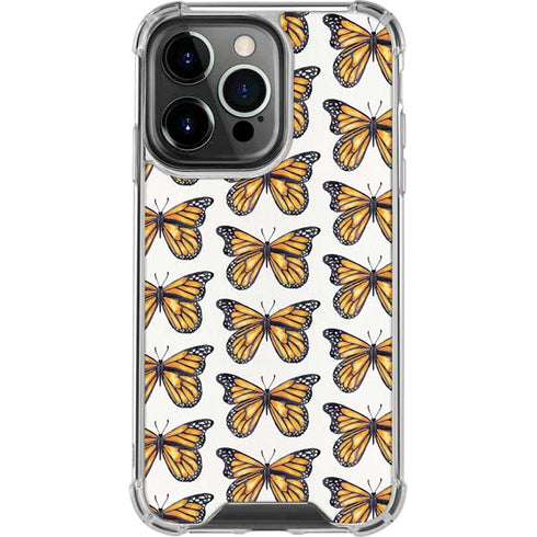 Cat Coq Monarch Butterflies iPhone 14 Pro Clear Case