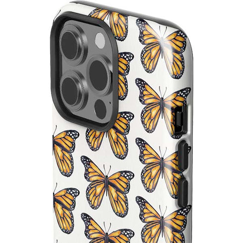 Cat Coq Monarch Butterflies iPhone 14 Pro Impact Case