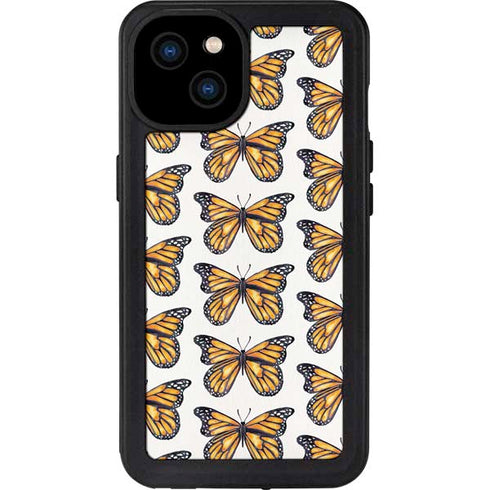 Monarch Butterflies by Cat Coq iPhone 15 Plus Waterproof Case