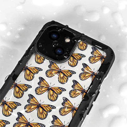 Monarch Butterflies by Cat Coq iPhone 15 Waterproof Case