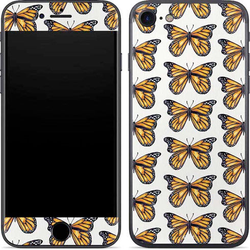Cat Coq Monarch Butterflies iPhone 7 Skin
