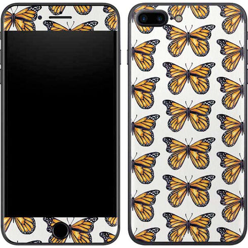 Cat Coq Monarch Butterflies iPhone 8 Plus Skin