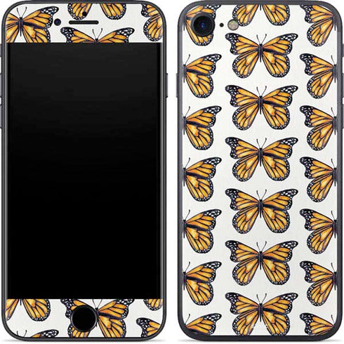 Cat Coq Monarch Butterflies iPhone 8 Skin