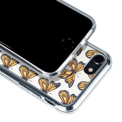 Cat Coq Monarch Butterflies iPhone SE (2nd & 3rd Gen) Clear Case