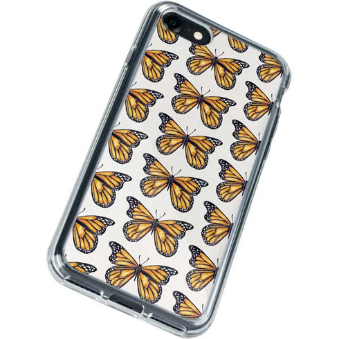 Cat Coq Monarch Butterflies iPhone SE (2nd & 3rd Gen) Clear Case