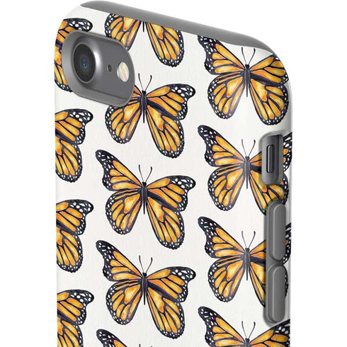 Cat Coq Monarch Butterflies iPhone SE (2nd & 3rd Gen) Pro Case