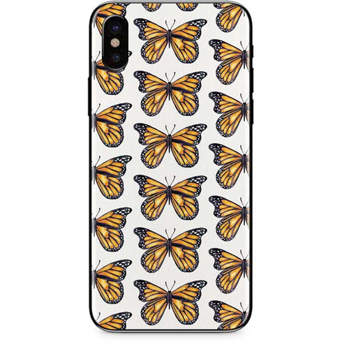 Cat Coq Monarch Butterflies iPhone XS Max Skin