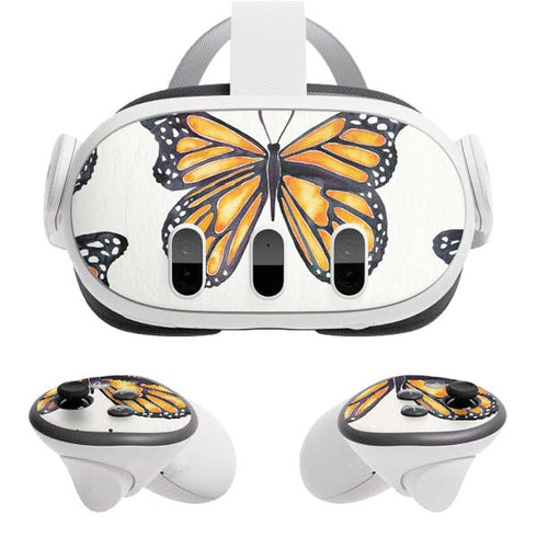 Monarch Butterflies by Cat Coq Meta Quest 3 Skin