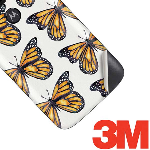 Cat Coq Monarch Butterflies Moto E5 Play Skin
