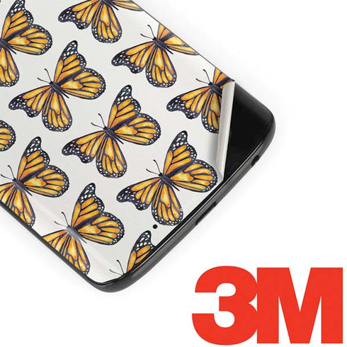 Cat Coq Monarch Butterflies Moto G6 Skin