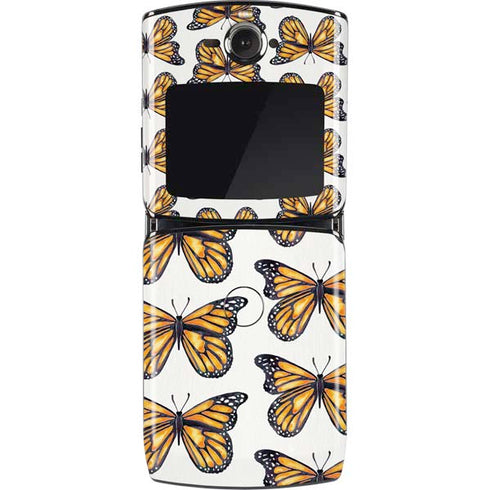 Cat Coq Monarch Butterflies Motorola RAZR Skin