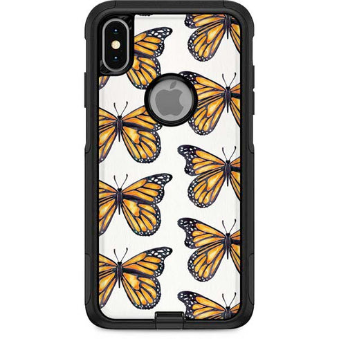 Cat Coq Monarch Butterflies Otterbox Commuter iPhone Skin