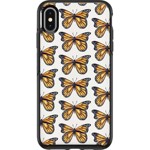 Cat Coq Monarch Butterflies Otterbox Symmetry iPhone Skin