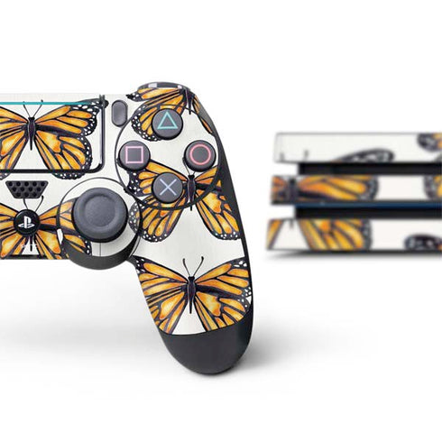 Cat Coq Monarch Butterflies PS4 Pro Bundle Skin