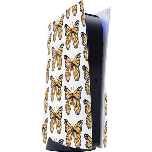 Cat Coq Monarch Butterflies PS5 Console Skin