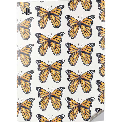 Cat Coq Monarch Butterflies PS5 Digital Edition Console Skin