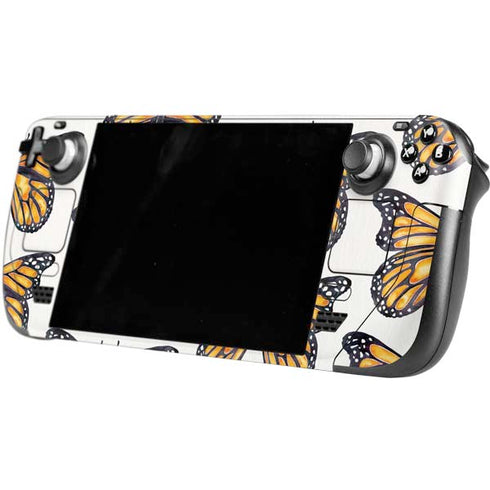 Cat Coq Monarch Butterflies Steam Deck Handheld Gaming Computer Skin