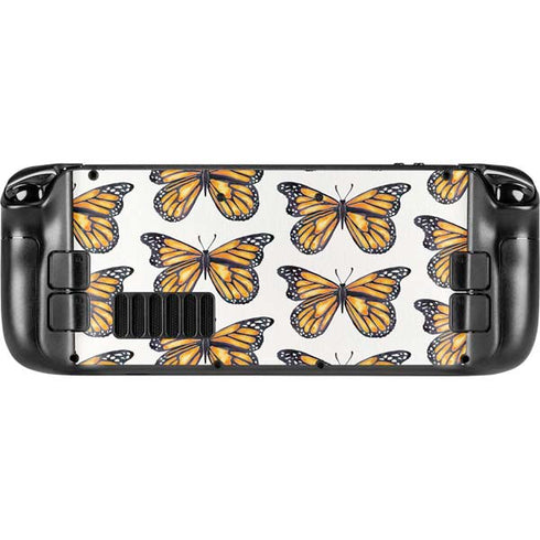 Cat Coq Monarch Butterflies Steam Deck Handheld Gaming Computer Skin