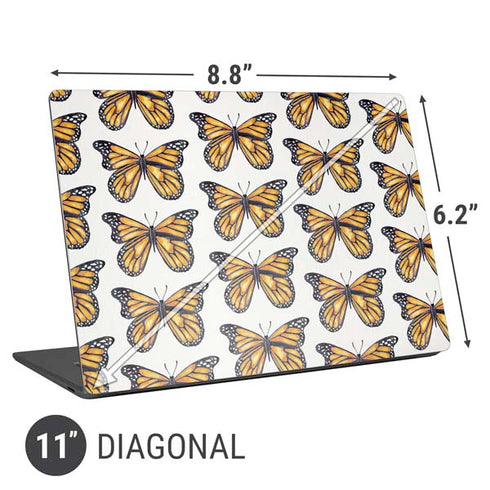 Cat Coq Monarch Butterflies Universal Laptop 11in (8.8 x 6.2in) Skin