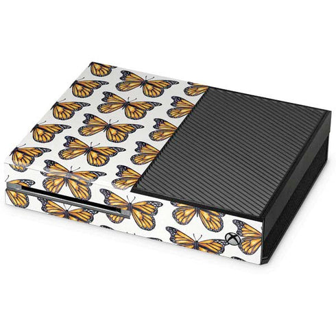 Cat Coq Monarch Butterflies Xbox One Console Skin