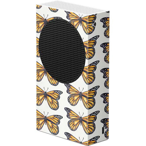 Cat Coq Monarch Butterflies Xbox Series S Console Skin