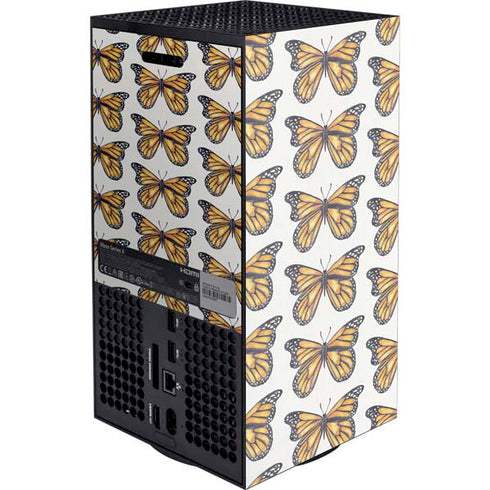 Cat Coq Monarch Butterflies Xbox Series X Console Skin