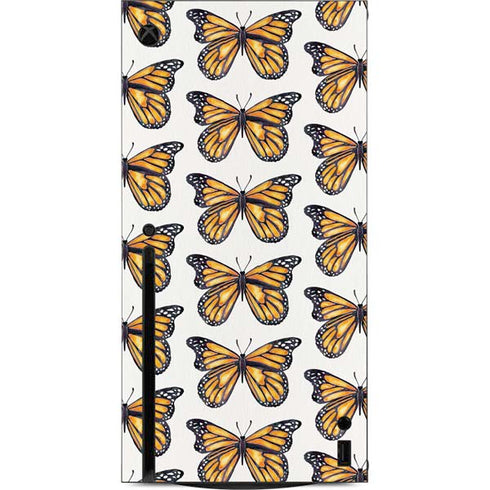 Cat Coq Monarch Butterflies Xbox Series X Console Skin