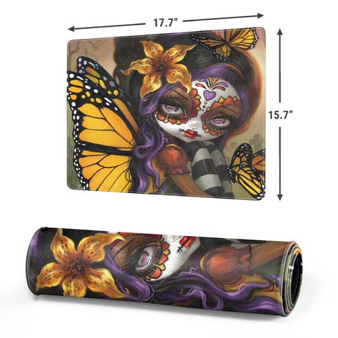 Monarch butterfly Fairy by Jasmine Becket-Griffith Gaming Mouse Pad