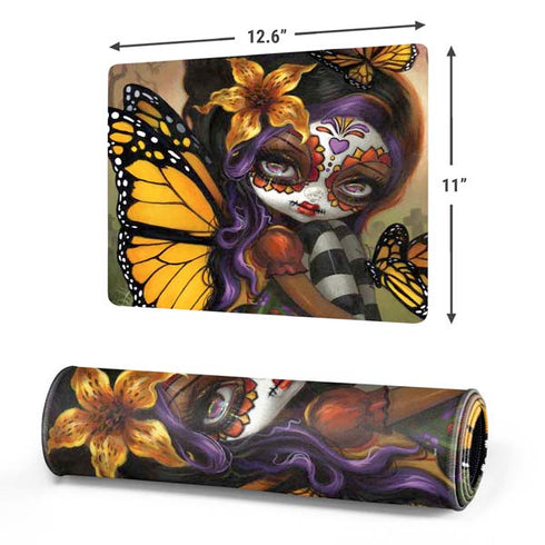 Monarch butterfly Fairy by Jasmine Becket-Griffith Gaming Mouse Pad