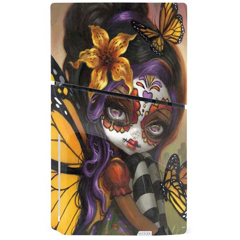 Monarch butterfly Fairy by Jasmine Becket-Griffith PS5 Slim Disk Bundle Skin