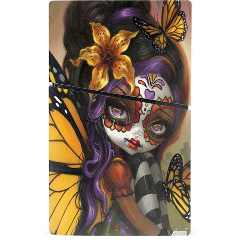 Monarch butterfly Fairy by Jasmine Becket-Griffith PS5 Slim Digital Edition Console Skin