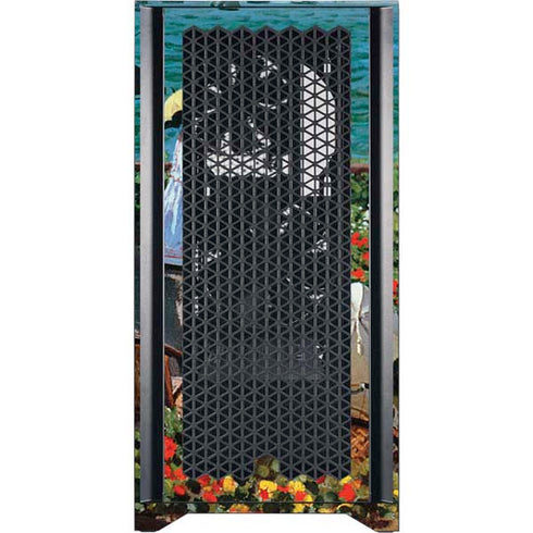 Claude Monet The Terrace at Sainte-Adresse Corsair 4000D Tempered Glass Mid-Tower ATX Case Skin