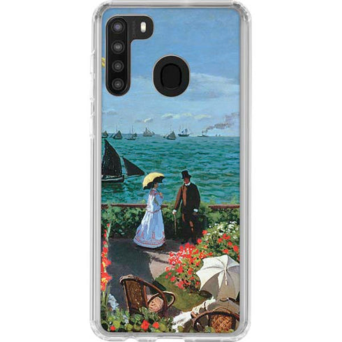 Claude Monet The Terrace at Sainte-Adresse Galaxy A21 Clear Case