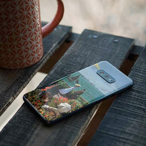 Claude Monet The Terrace at Sainte-Adresse Galaxy S10e Skin