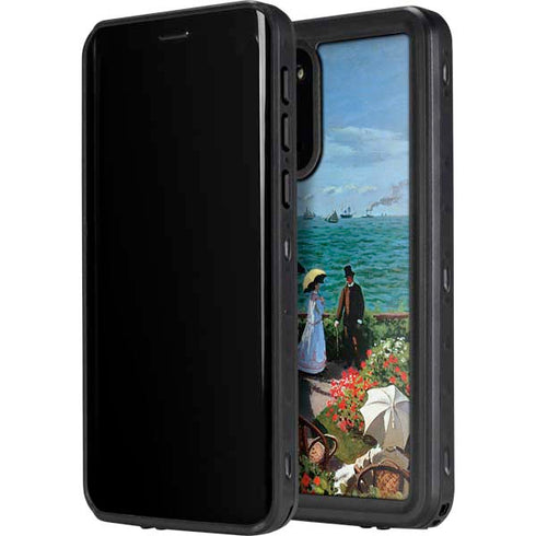 Claude Monet The Terrace at Sainte-Adresse Galaxy S20 Plus Waterproof Case