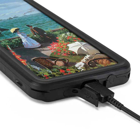 Claude Monet The Terrace at Sainte-Adresse Galaxy S20 Plus Waterproof Case