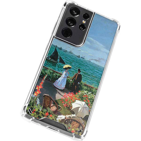 Claude Monet The Terrace at Sainte-Adresse Galaxy S21 Ultra 5G Clear Case