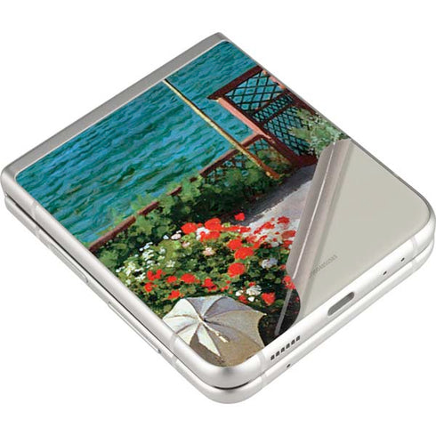 Claude Monet The Terrace at Sainte-Adresse Galaxy Z Flip3 5G Skin