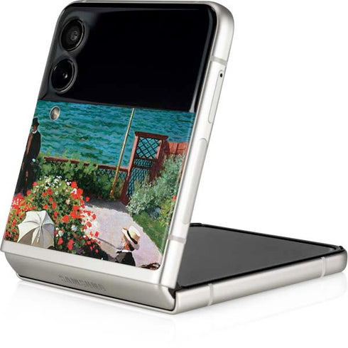 Claude Monet The Terrace at Sainte-Adresse Galaxy Z Flip3 5G Skin