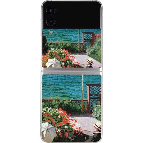 Claude Monet The Terrace at Sainte-Adresse Galaxy Z Flip4 5G Skin